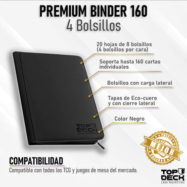 Carpeta Top Deck Premium Binder 160