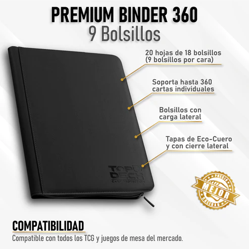 Carpeta Top Deck Premium Binder 360