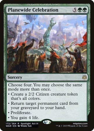 JAPANESE Planewide Celebration [War of the Spark]