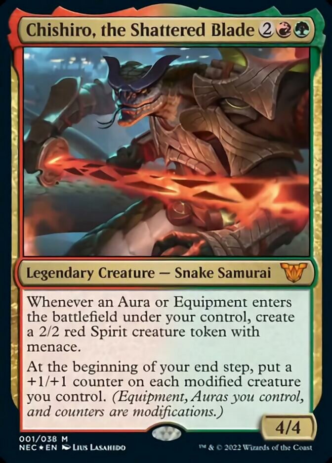 JAPANESE Chishiro, the Shattered Blade [Kamigawa: Neon Dynasty Commander]