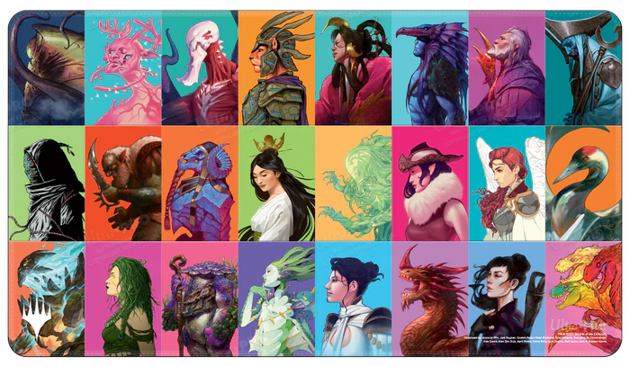 Pop Collage White Stitched [Commander Masters - PLAYMAT]