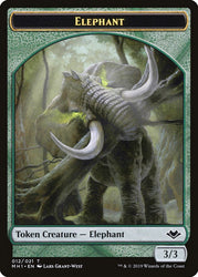 Bird (003) // Elephant (012) Double-sided Token [Modern Horizons Tokens]