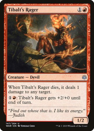 JAPANESE Tibalt's Rager [War of the Spark]