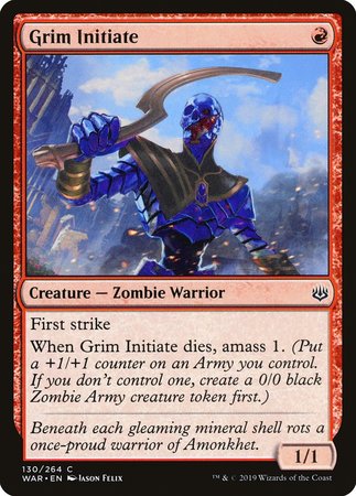 JAPANESE Grim Initiate [War of the Spark]