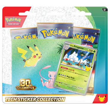 Pokemon: 30th Celebration: "Tech Sticker Collection"
