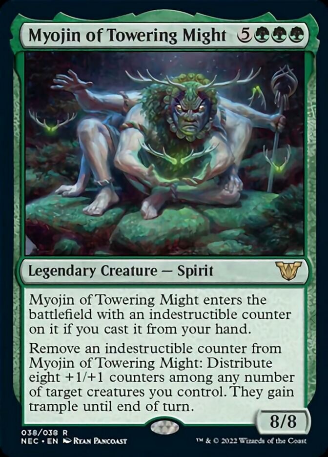 JAPANESE Myojin of Towering Might [Kamigawa: Neon Dynasty Commander]