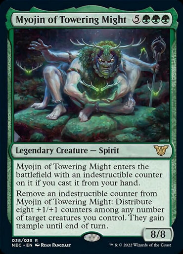 JAPANESE Myojin of Towering Might [Kamigawa: Neon Dynasty Commander]