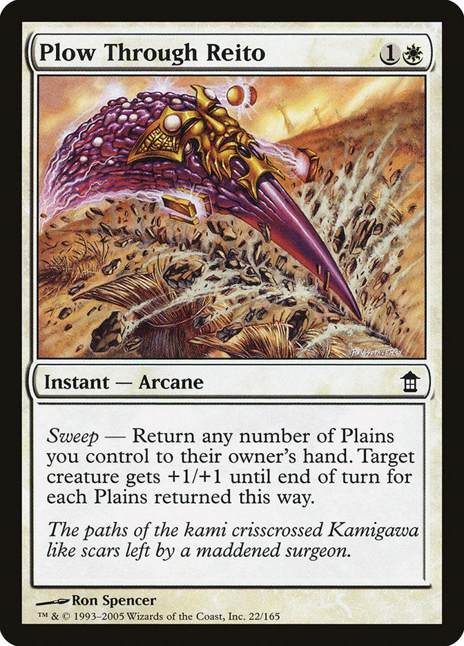 ITALIAN Plow Through Reito [Saviors of Kamigawa]