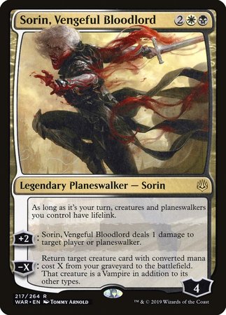 JAPANESE Sorin, Vengeful Bloodlord [War of the Spark]