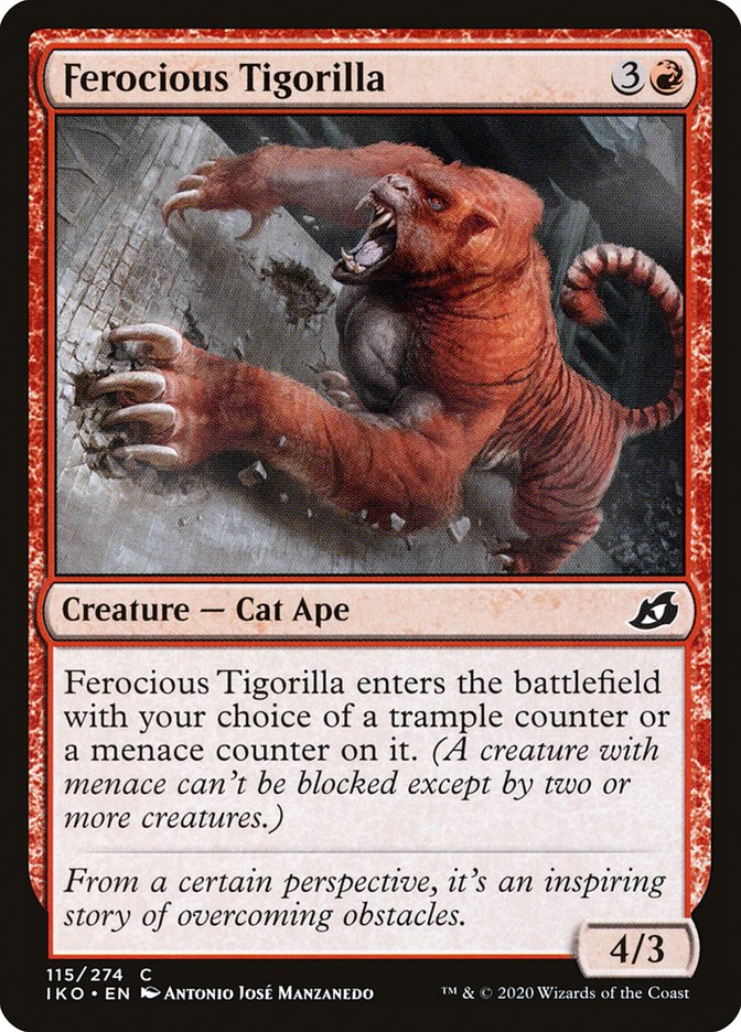 JAPANESE Ferocious Tigorilla [Ikoria: Lair of Behemoths]