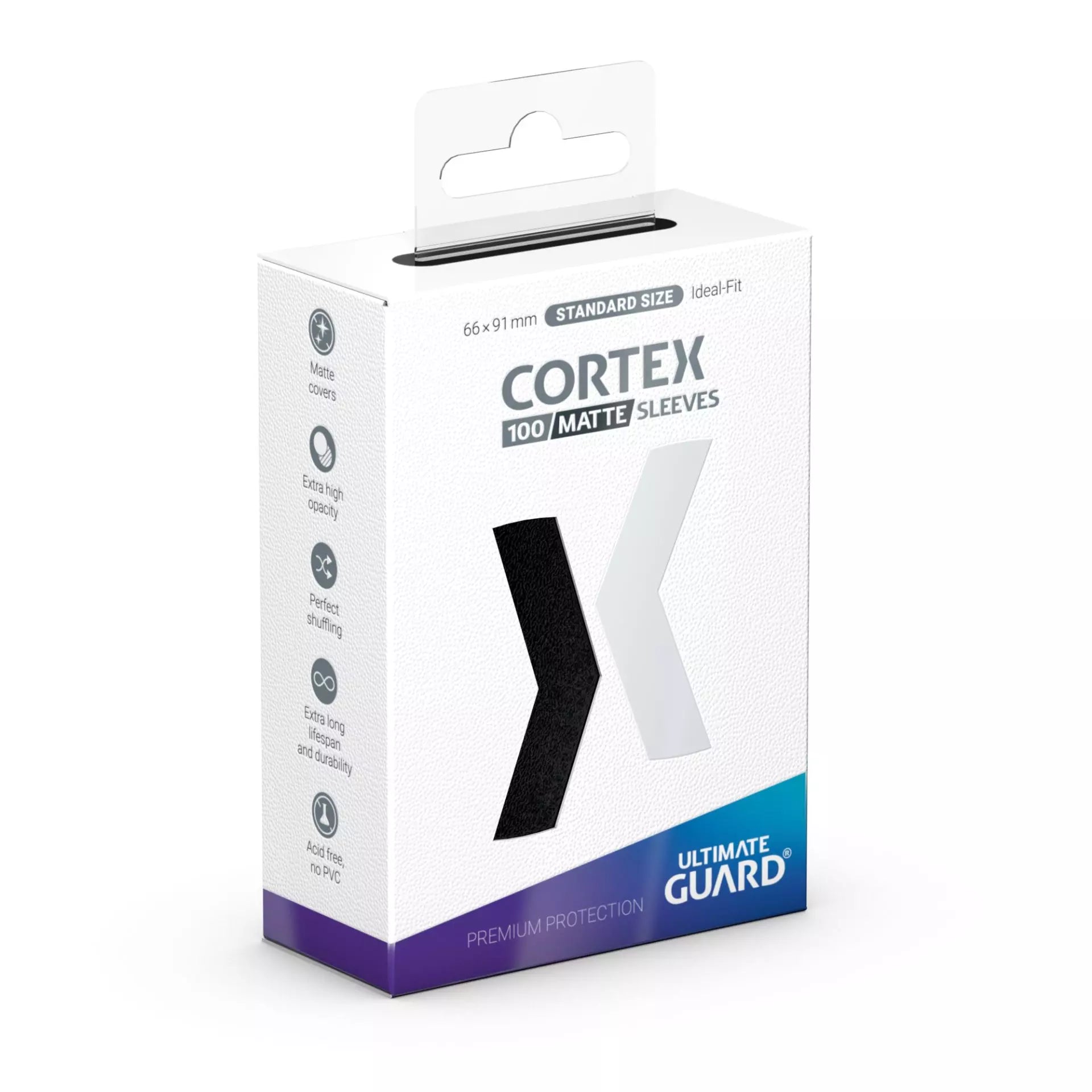 Cortex Sleeves Matte Standard Size 100ct