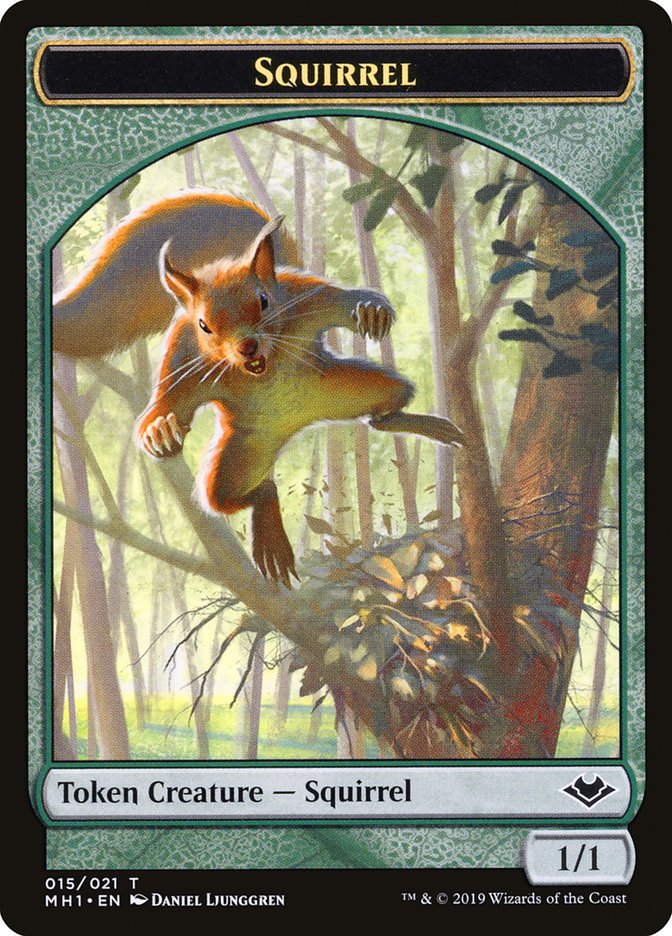 Soldier (004) // Squirrel (015) Double-sided Token [Modern Horizons Tokens]