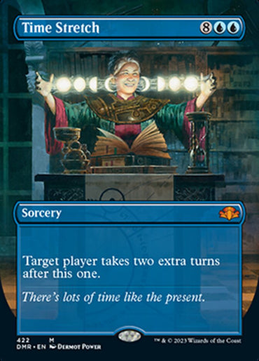 JAPANESE Time Stretch (Borderless Alternate Art) [Dominaria Remastered]