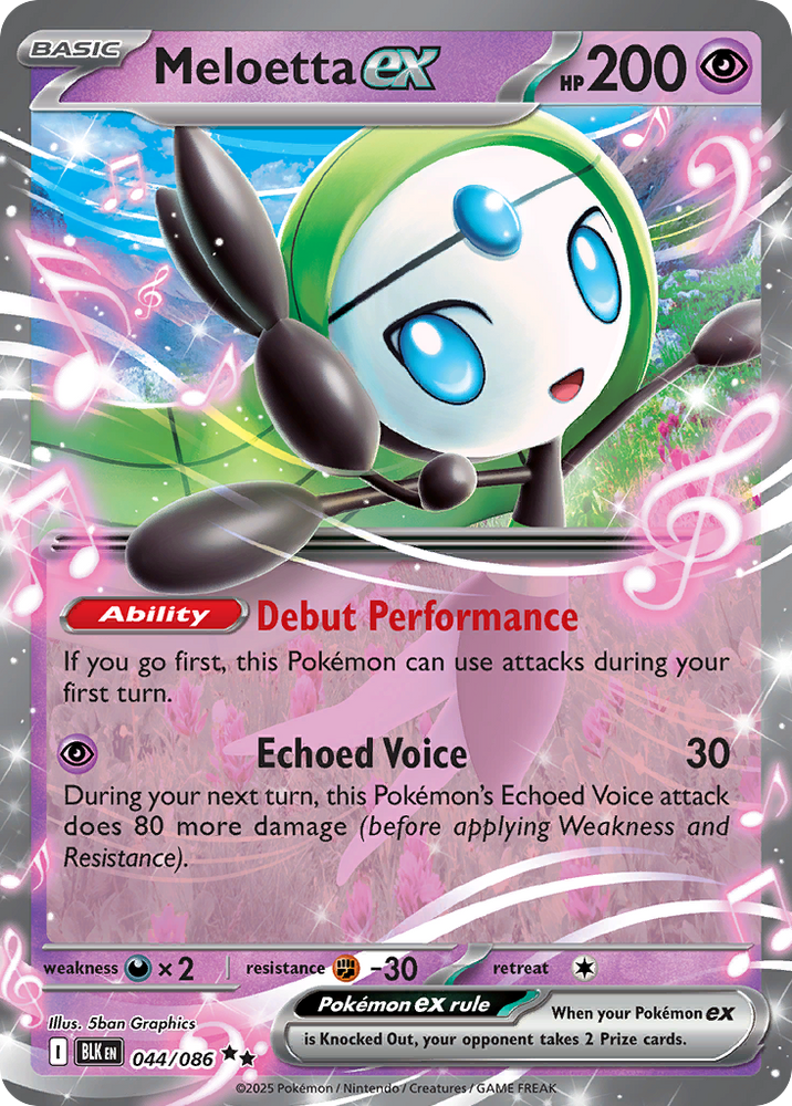 Meloetta ex (044/086) [Scarlet & Violet: Black Bolt]