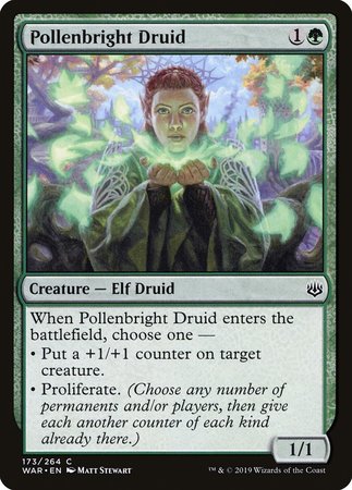 JAPANESE Pollenbright Druid [War of the Spark]