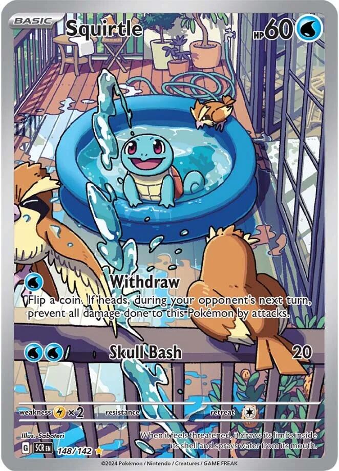 PORTUGUESE Squirtle (148/142) [Scarlet & Violet: Stellar Crown]