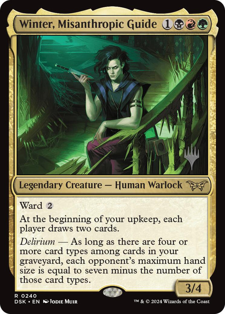 Winter, Misanthropic Guide [Duskmourn: House of Horror Promos]