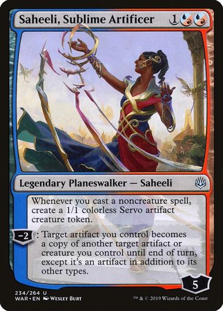 JAPANESE Saheeli, Sublime Artificer [War of the Spark]