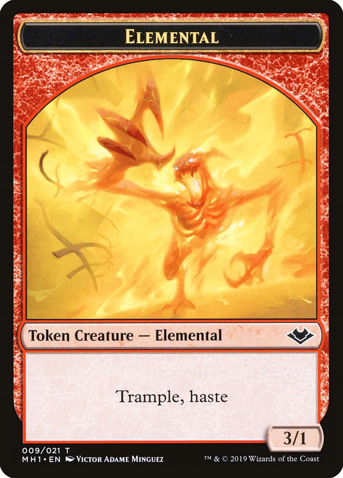 Bird (003) // Elemental (009) Double-sided Token [Modern Horizons Tokens]