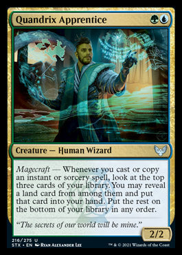 JAPANESE Quandrix Apprentice [Strixhaven: School of Mages]