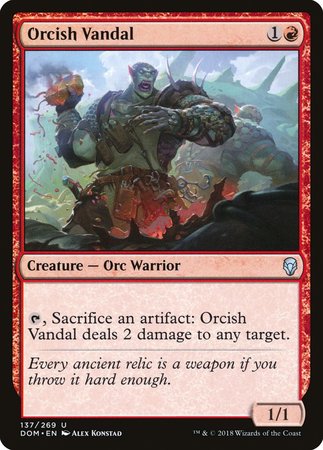 S-CHINESE Orcish Vandal [Dominaria]