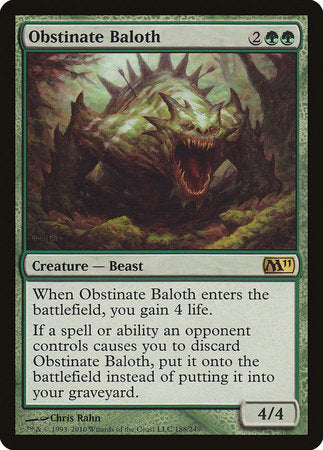 S-CHINESE Obstinate Baloth [Magic 2011]