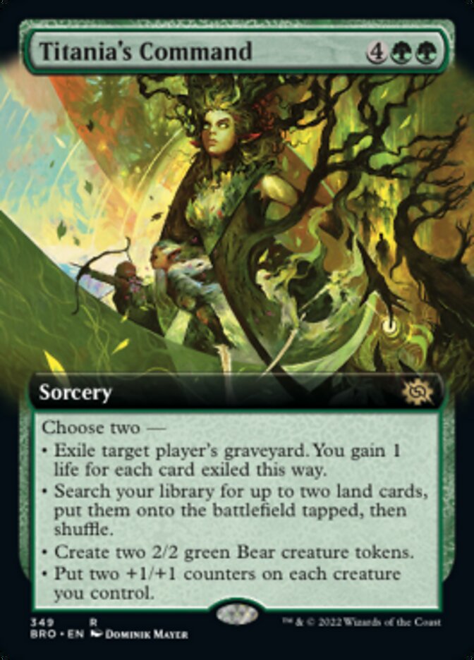 JAPANESE Titania's Command (Extended Art) [The Brothers' War]