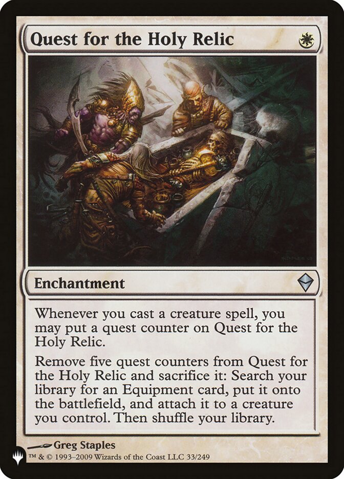 Quest for the Holy Relic [The List]