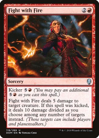 PORTUGUESE Fight with Fire [Dominaria]