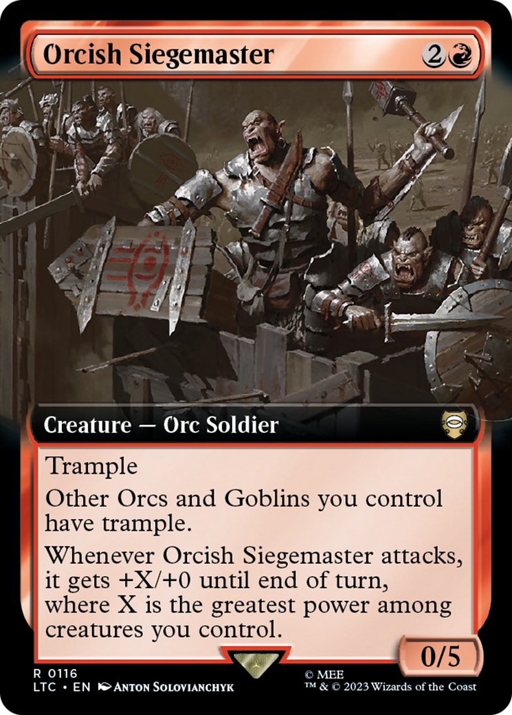 Orcish Siegemaster (Extended Art) [The Lord of the Rings: Tales of Middle-Earth Commander]