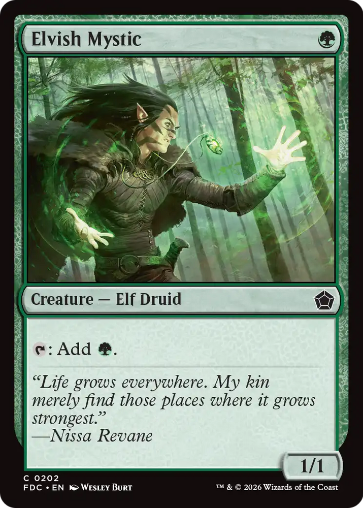 Elvish Mystic [Foundations Commander]