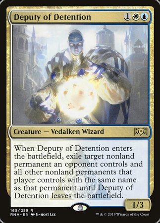 PORTUGUESE Deputy of Detention [Ravnica Allegiance]