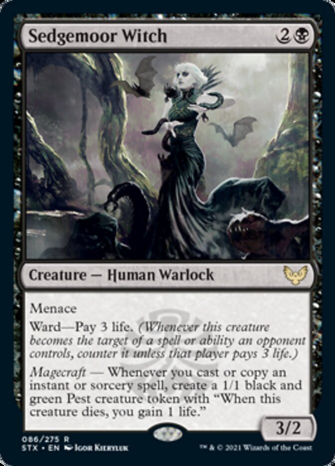 JAPANESE Sedgemoor Witch [Strixhaven: School of Mages]