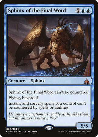 JAPANESE Sphinx of the Final Word [Oath of the Gatewatch]