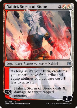 JAPANESE Nahiri, Storm of Stone [War of the Spark]
