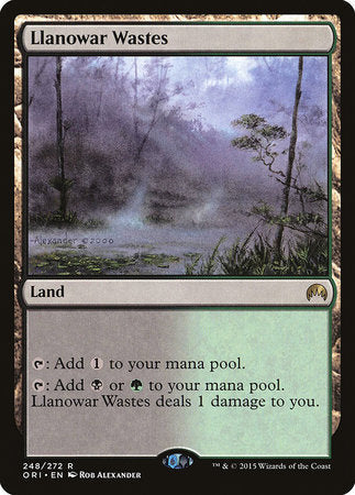 JAPANESE Llanowar Wastes [Magic Origins]
