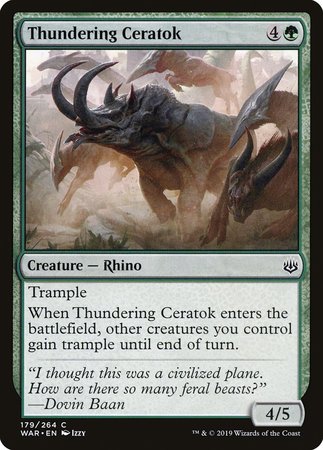 JAPANESE Thundering Ceratok [War of the Spark]