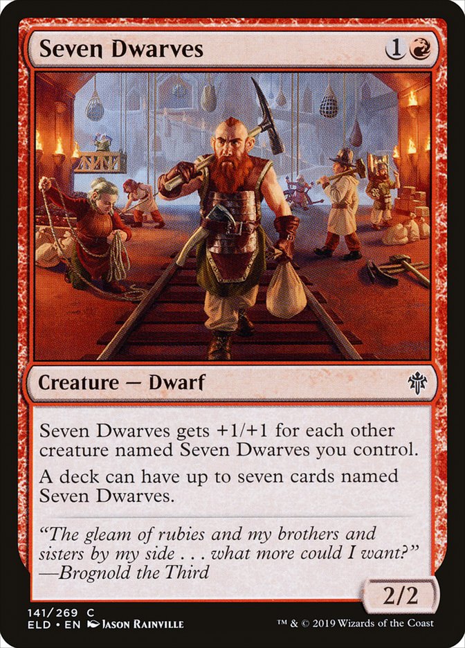PORTUGUESE Seven Dwarves [Throne of Eldraine]