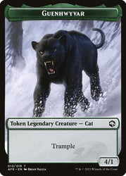 Spider // Guenhwyvar Double-sided Token [Dungeons & Dragons: Adventures in the Forgotten Realms Tokens]