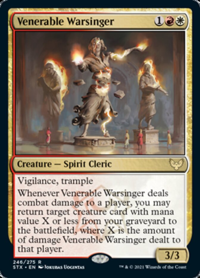 JAPANESE Venerable Warsinger [Strixhaven: School of Mages]