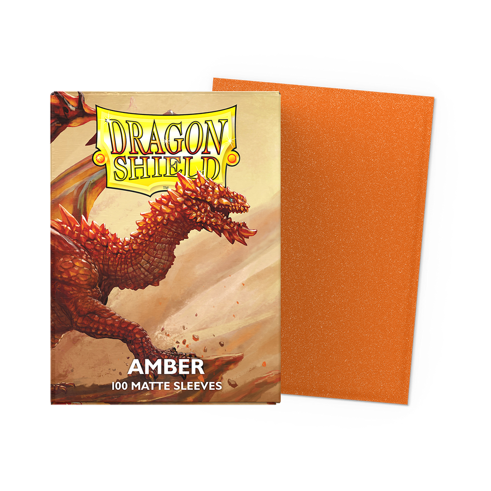 Dragon Shield Matte Sleeve - Amber 100ct