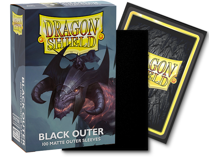 Dragon Shield Matte Outer Sleeves - Black