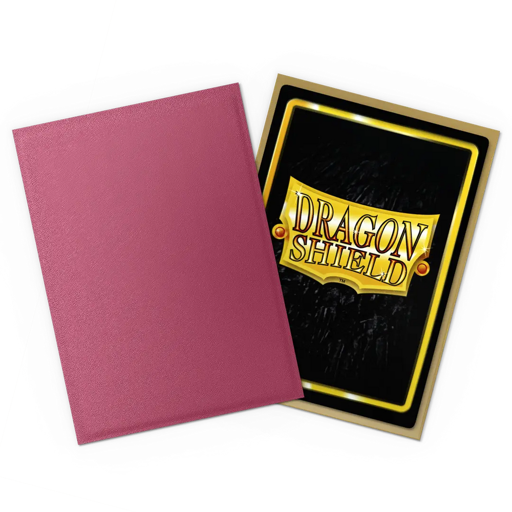 Dragon Shield Dual Matte Sleeve - Pomegranate & Gold 100ct