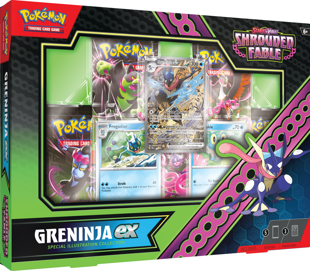 Pokemon: Scarlet & Violet - Shrouded Fable: "Greninja ex - Special Illustration Collection"