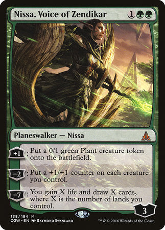 JAPANESE Nissa, Voice of Zendikar [Oath of the Gatewatch]