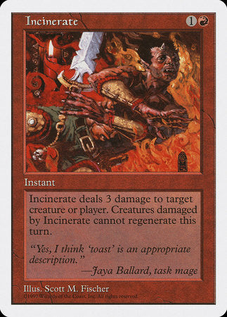 GERMAN Incinerate [Fifth Edition]