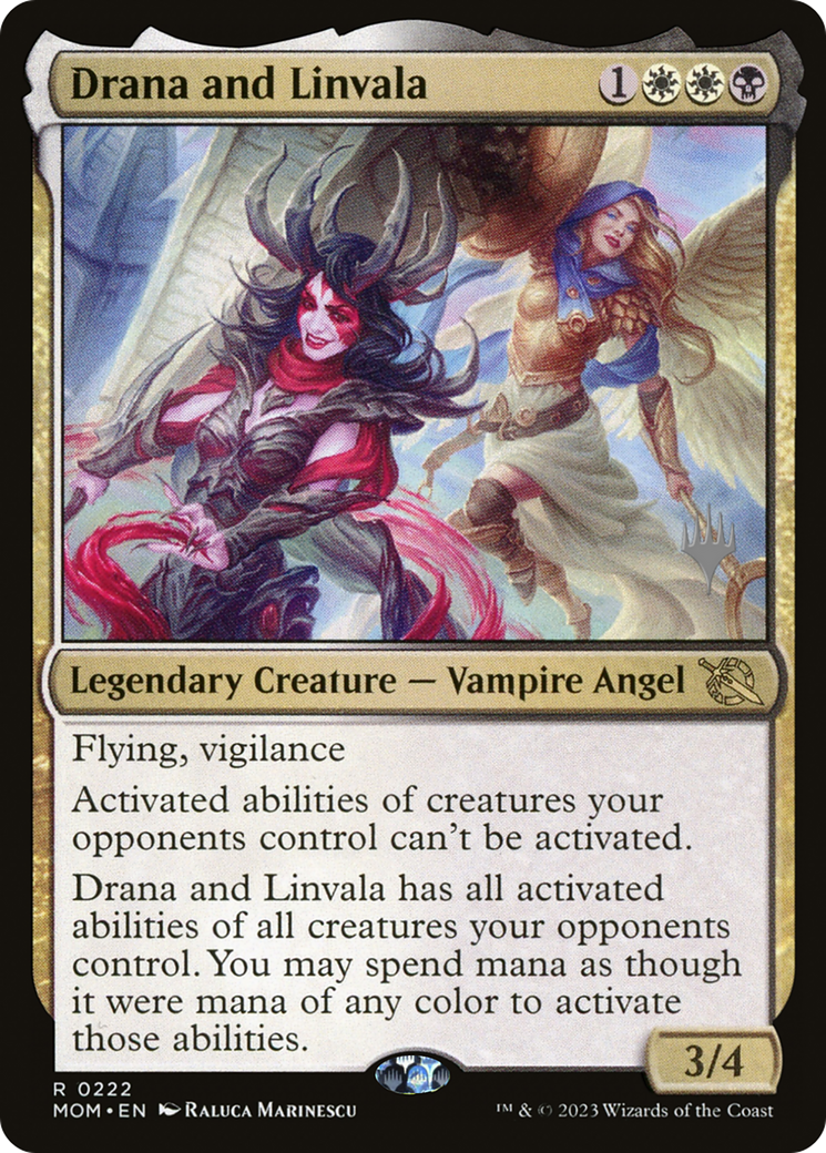 Drana and Linvala (Promo Pack) [March of the Machine Promos]