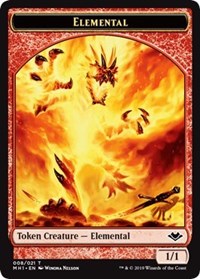 Elemental (008) // Construct (017) Double-sided Token [Modern Horizons Tokens]