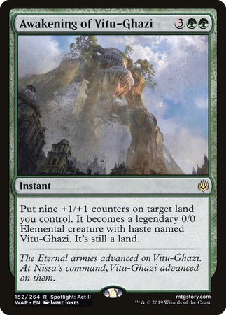JAPANESE Awakening of Vitu-Ghazi [War of the Spark]
