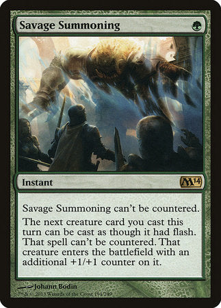 S-CHINESE Savage Summoning [Magic 2014]
